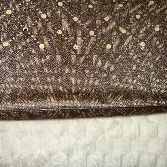 Michael Kors Signature Perforated Large Tote Handbag - Picture 2 of 6